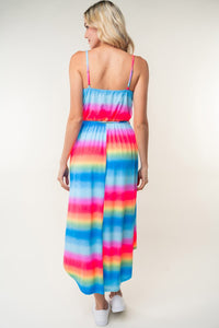 White Birch Full Size Ombre Striped Midi Cami Dress - Happily Ever Atchison Shop Co.