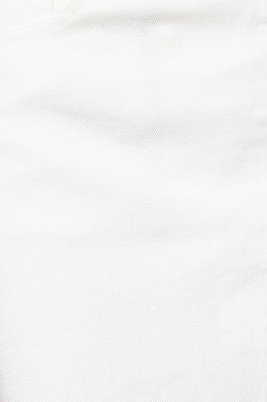 White Denim Mini Skirt - Happily Ever Atchison Shop Co.
