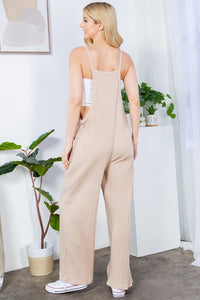 Wide Leg Premium Cotton Rib Overalls - Happily Ever Atchison Shop Co.