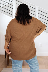 Wonder Why V - Neck Short Sleeve Sweater - Happily Ever Atchison Shop Co.