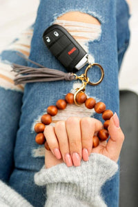 Wooden Key Ring Bracelets - Happily Ever Atchison Shop Co.