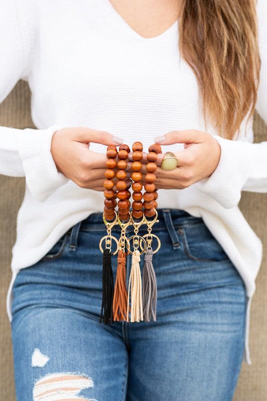 Wooden Key Ring Bracelets - Happily Ever Atchison Shop Co.