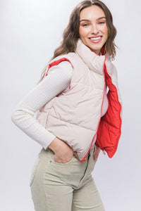 Woven Solid Reversible Vest - Happily Ever Atchison Shop Co.