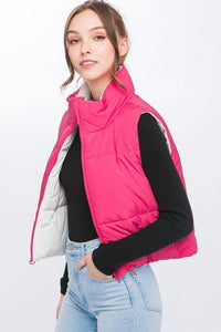 Woven Solid Reversible Vest - Happily Ever Atchison Shop Co.