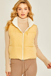 Woven Solid Reversible Vest - Happily Ever Atchison Shop Co.