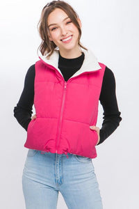 Woven Solid Reversible Vest - Happily Ever Atchison Shop Co.