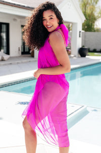 Wrapped In Summer Versatile Swim Cover in Pink - Happily Ever Atchison Shop Co.