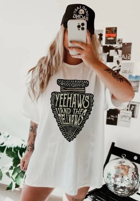 Yeehaws & The Hellnaws Arrowhead Graphic Tee - Happily Ever Atchison Shop Co.