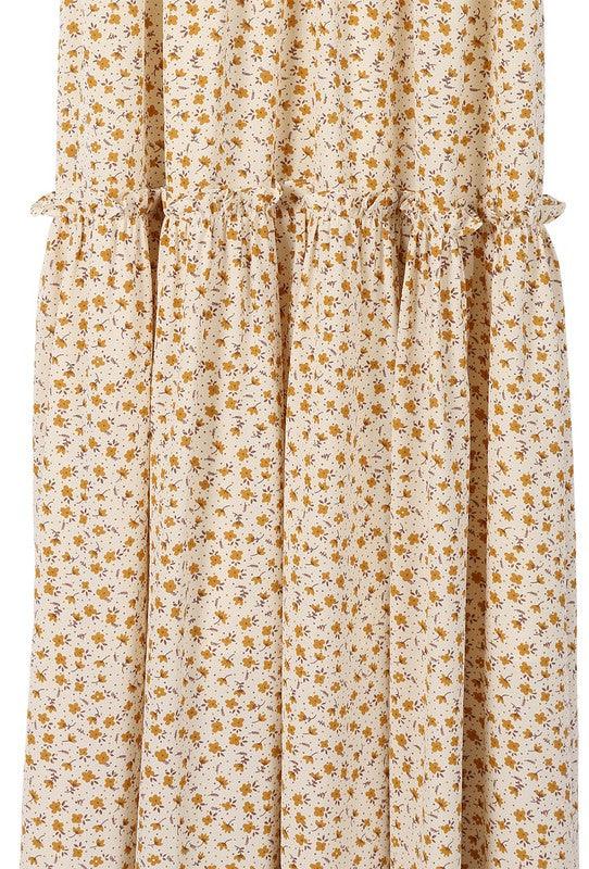 Yellow Floral Tank Dress - Happily Ever Atchison Shop Co.