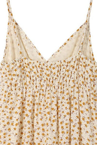 Yellow Floral Tank Dress - Happily Ever Atchison Shop Co.