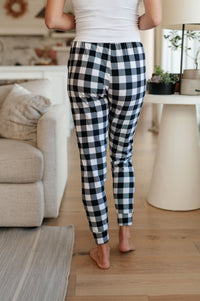 Your New Favorite Joggers in Black and White Check - Happily Ever Atchison Shop Co.