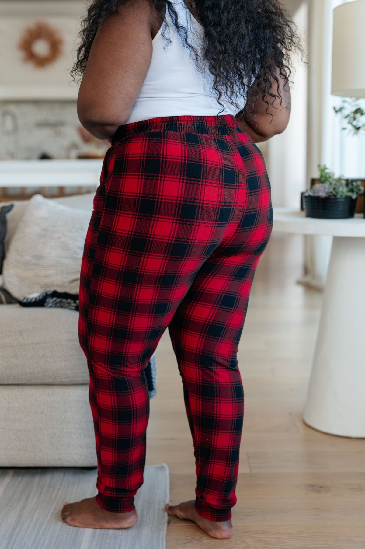 Your New Favorite Joggers in Red Plaid - Happily Ever Atchison Shop Co.