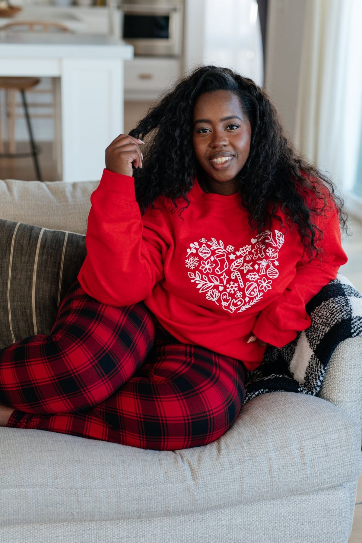 Your New Favorite Joggers in Red Plaid - Happily Ever Atchison Shop Co.