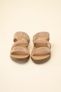 ZEAL - S Rhinestone Strap Sandals - Happily Ever Atchison Shop Co.