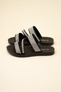 ZEAL - S Rhinestone Strap Sandals - Happily Ever Atchison Shop Co.