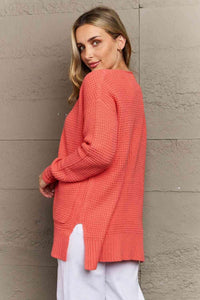 Zenana Bright & Cozy Full Size Waffle Knit Cardigan - Happily Ever Atchison Shop Co.