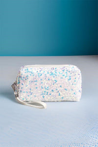 Zenana Colorful Shine Cosmetic Sequin Design Bag - Happily Ever Atchison Shop Co.