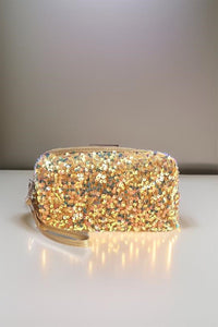 Zenana Colorful Shine Cosmetic Sequin Design Bag - Happily Ever Atchison Shop Co.