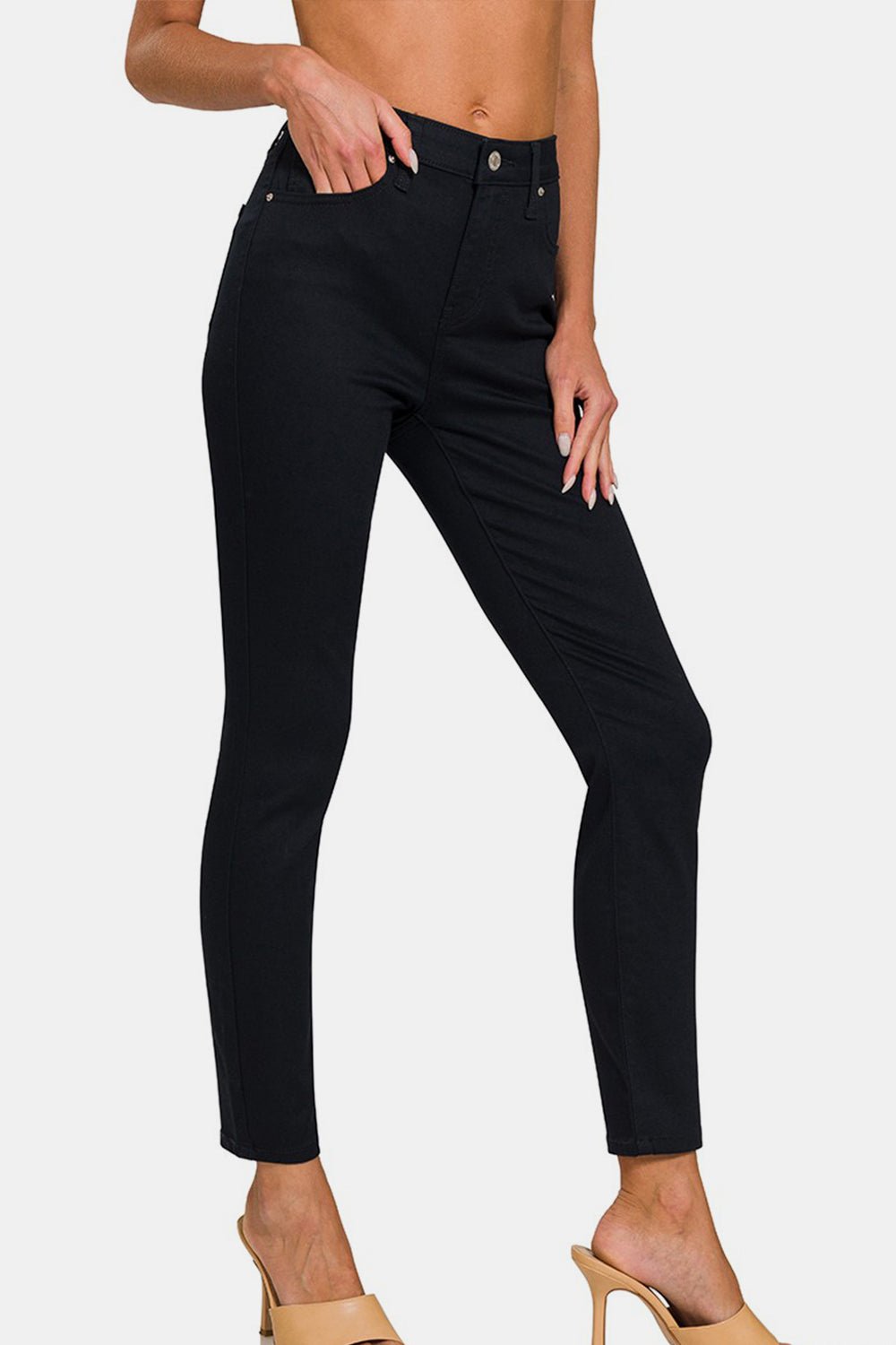 Zenana Full Size High - Rise Skinny Jeans - Happily Ever Atchison Shop Co.