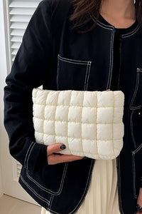 Zenana Quilted Puffy Pouch Clutch Bag - Happily Ever Atchison Shop Co.