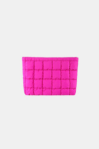 Zenana Quilted Puffy Pouch Clutch Bag - Happily Ever Atchison Shop Co.