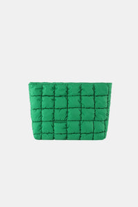 Zenana Quilted Puffy Pouch Clutch Bag - Happily Ever Atchison Shop Co.