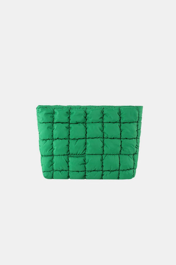 Zenana Quilted Puffy Pouch Clutch Bag - Happily Ever Atchison Shop Co.