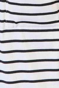 Double Take Striped Open Front Longline Cardigan - Happily Ever Atchison Shop Co. 